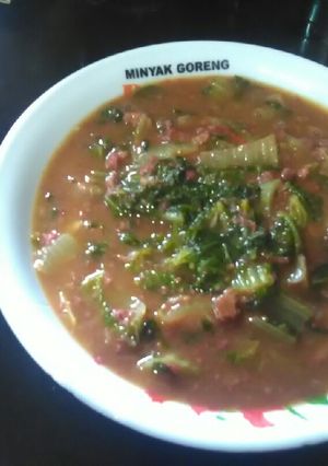 Foto resep Tumis sawi putih kornet sapi