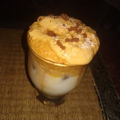 A picture of Dalgona coffee.