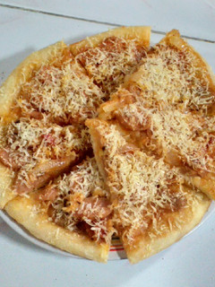 Foto resep Pizza Homemade Topping Sosis Bakso Keju