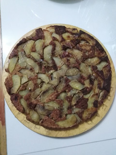 Una foto de Kuchen de Manzana Invertido sin azúcar