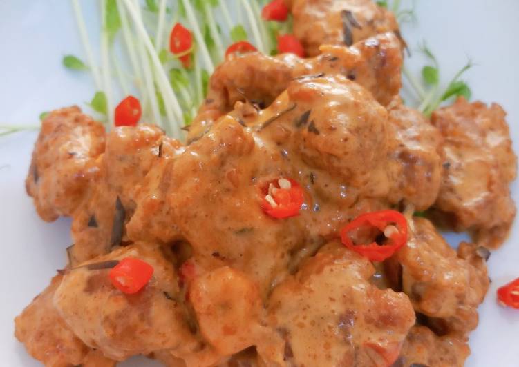 Resep Chicken salted egg / ayam telor asin, Enak