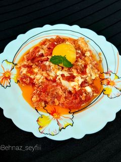 عکسی از دستور املت گوجه کبابی