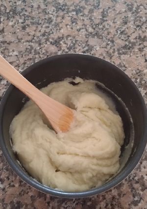Una foto de Puré de papas cremoso