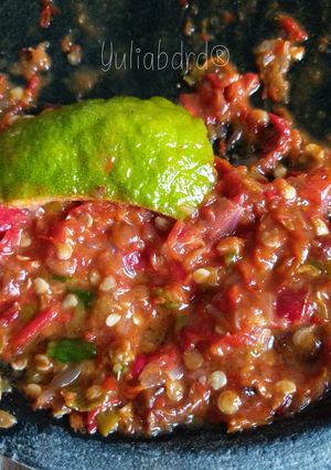 Foto resep Sambal terasi tanpa tomat