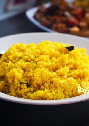 Foto resep Nasi kuning ricecooker