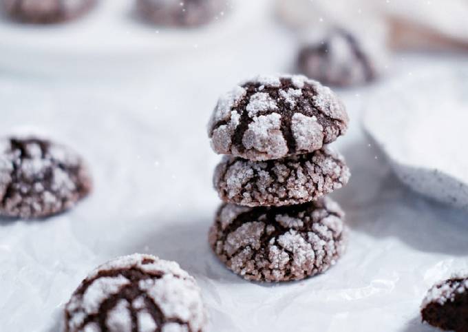 Choco Crinkle Cookies