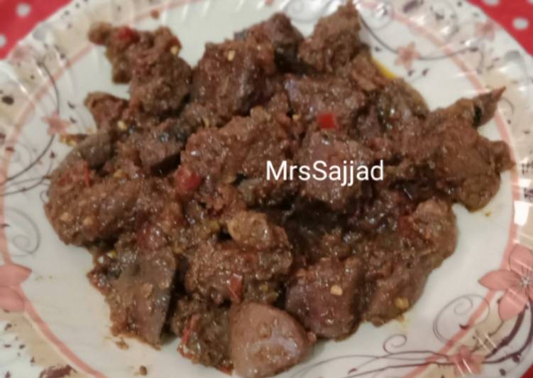 Recipe of Homemade Mutton tawa kaleeji