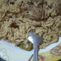 A picture of Beef pulao.