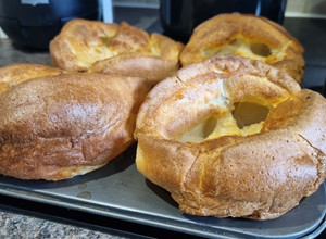 A picture of Traditional Yorkshire Puddings.