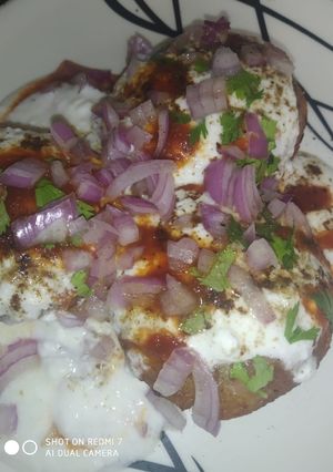 A picture of Tikki chaat.