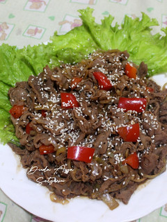 Foto resep Beef Slice Black Pepper / Daging Sapi Lada Hitam (Saori)