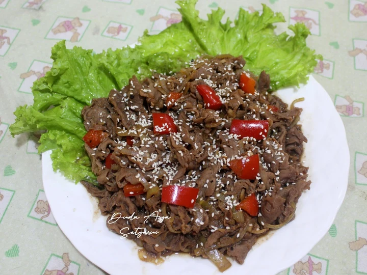 Cara Mudah Menyiapkan Resep Beef Slice Black Pepper / Daging Sapi Lada Hitam (Saori) yang Lezat Sekali