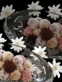 عکسی از دستور 🏝️توپک خرما ارده شکلاتی🍫