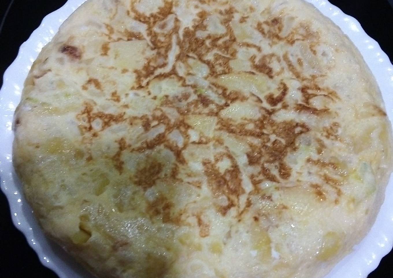 Tortilla sana de calabacín y patata