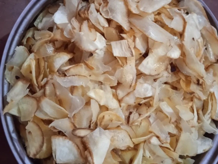 Cara Gampang Membikin Resep Kripik singkong renyah, gurih yang Lezat Sekali Anti Ribet, Mantap