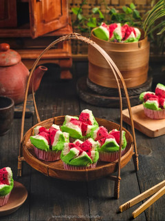 Foto resep Bolu kukus semangka tanpa soda