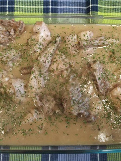 Una foto de Conejo guisado al ajillo Thermomix
