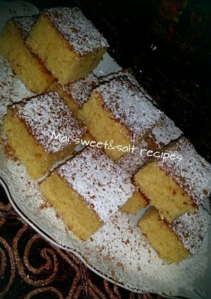 صورة لوصفة كيكة دقيق الذرة