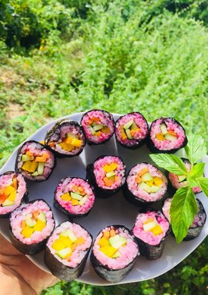 Hình của món Vegetable roll (chay).
