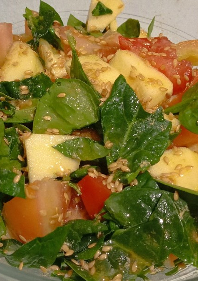 Una foto de Ensalada con jengibre