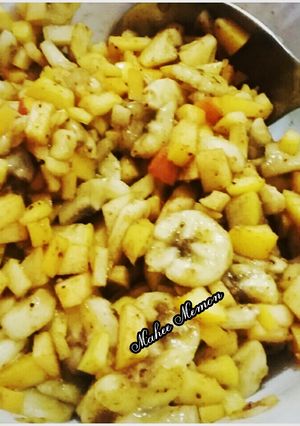 A picture of Fruit chaat with aftari Ramadan special #wtih Huma kitchen.