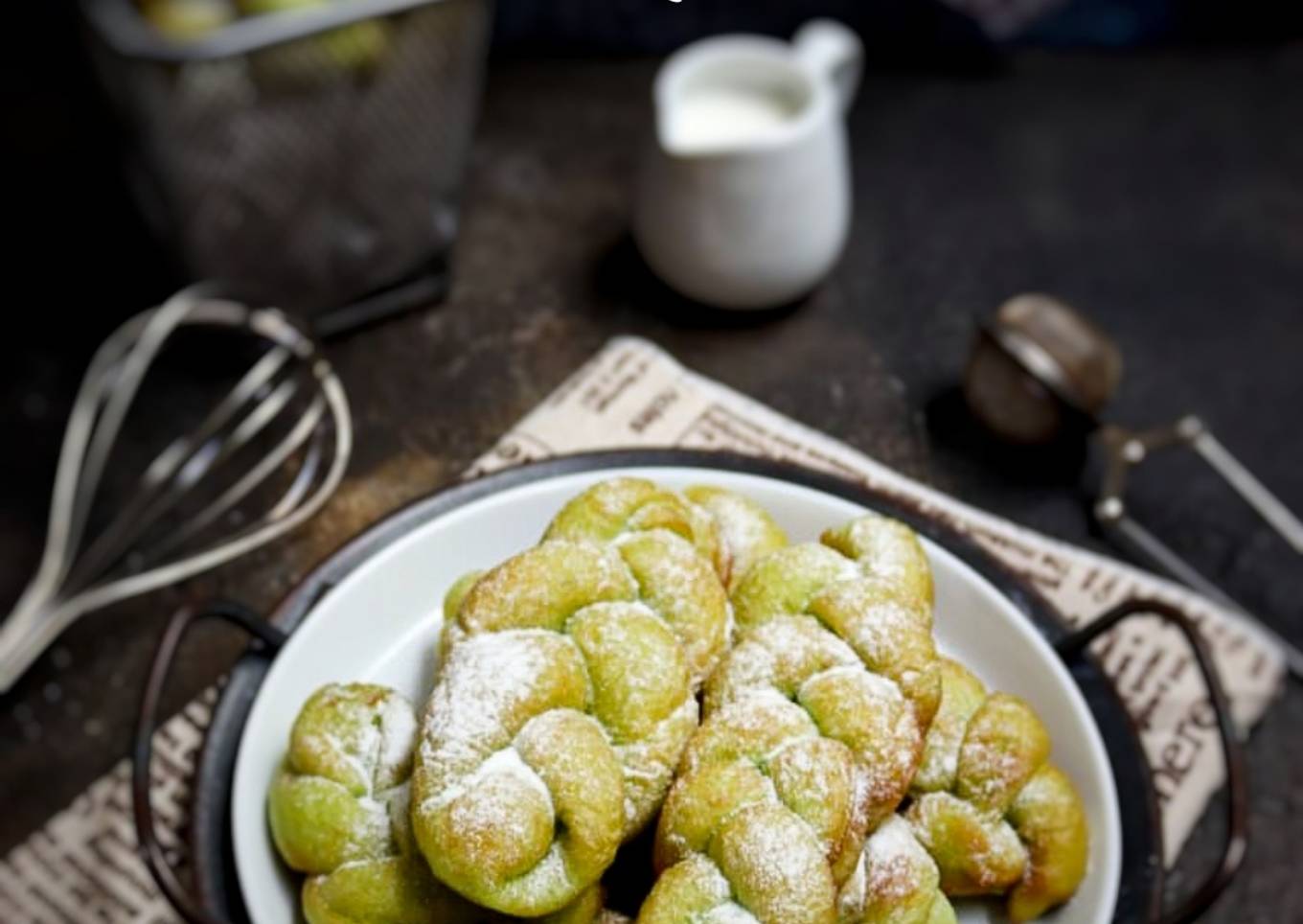 Donat Kepang Pandan