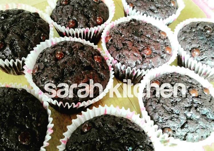 Double Chocolate Muffin ala JTT no mixer