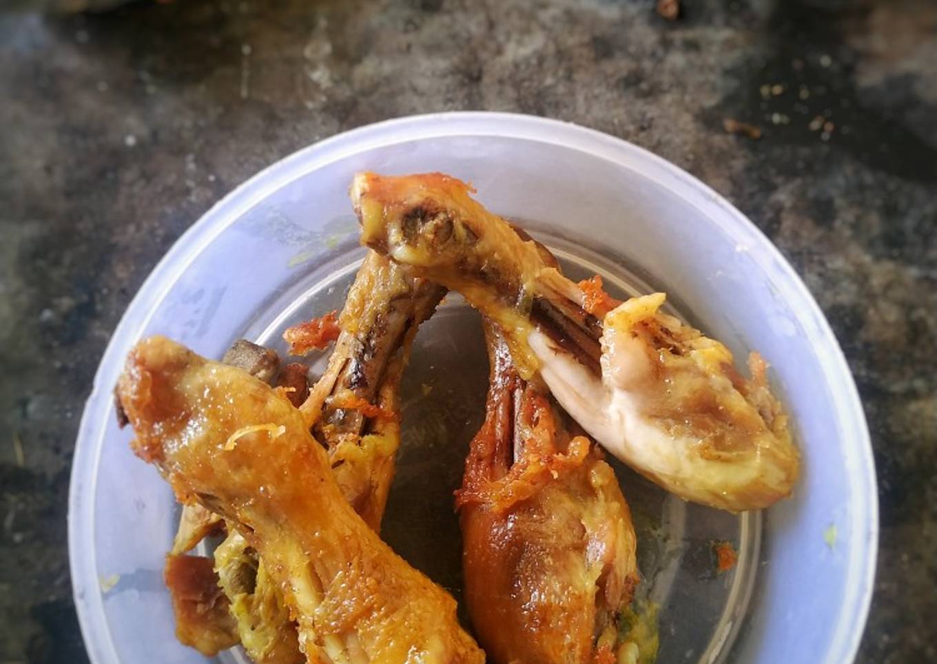 Ayam goreng bumbu iris