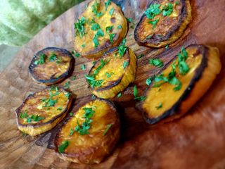 Batata doce com óleo de coco