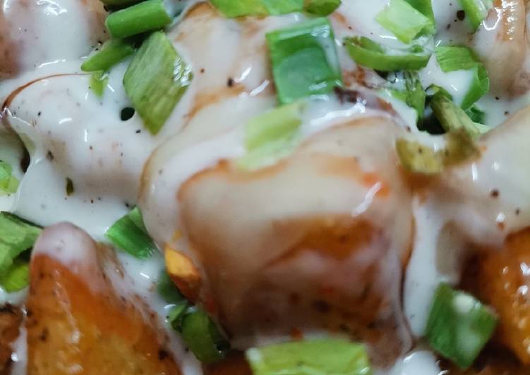 Recipe of Quick Potatoes cheezi cubes