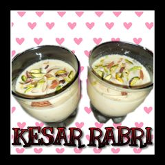 A picture of Kesar rabri.