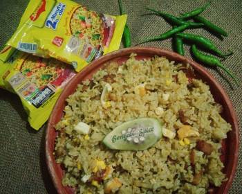 Unique Cuisine Maggi Spicy mixed Fried Rice  Delicious Perfect