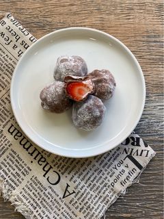 Foto resep Mochi Chocolate Cream Strawberry