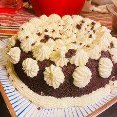 A picture of Microwave Red-Velvet Cake in 5 minutes!.