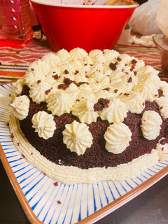 A picture of Microwave Red-Velvet Cake in 5 minutes!.