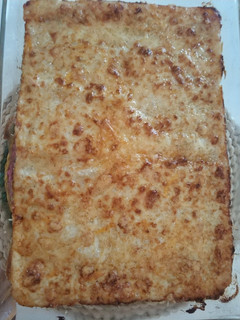 Una foto de Canelones de atún con verduras