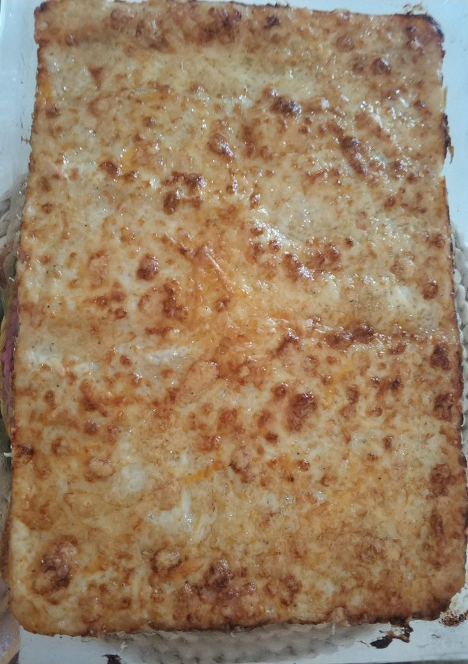 Una foto de Canelones de atún con verduras