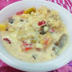 A picture of Vanilla custard pudding.
