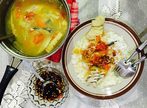 Foto resep Sop ikan kakap kuah asam segar dan sambel kecap