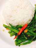 ผัดผักบุ้งเจ #กินผักรักสุขภาพ4