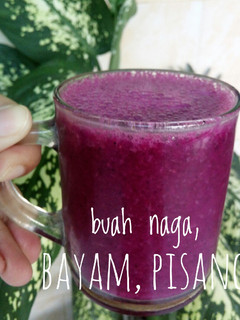 Foto resep Jus buah naga, bayam, pisang