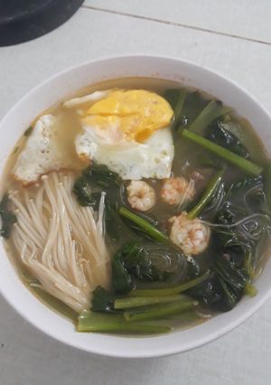 Hình của món Miến thập cẩm.