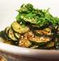 Easy Way Prepare Sautéed zucchini (garnished with shiso leaves) which So Delicious