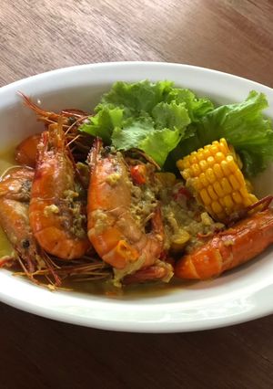 Foto resep Udang galah gurih santan