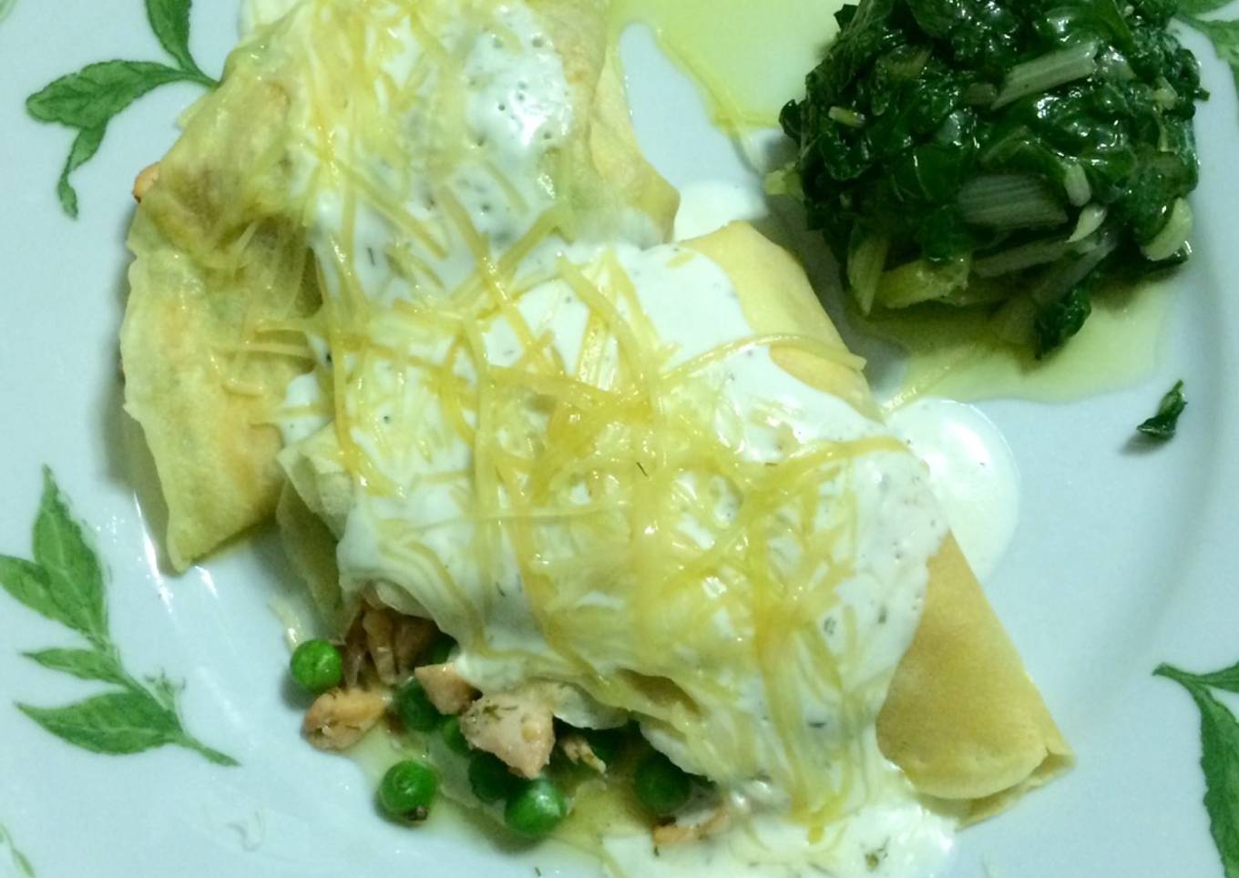 Crepes de salmón