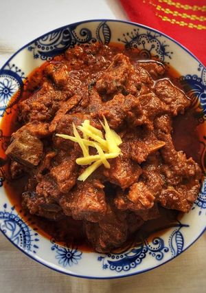 A picture of Mutton Curry.