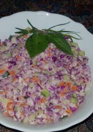 عکسی از دستور سالاد هویج و کلم