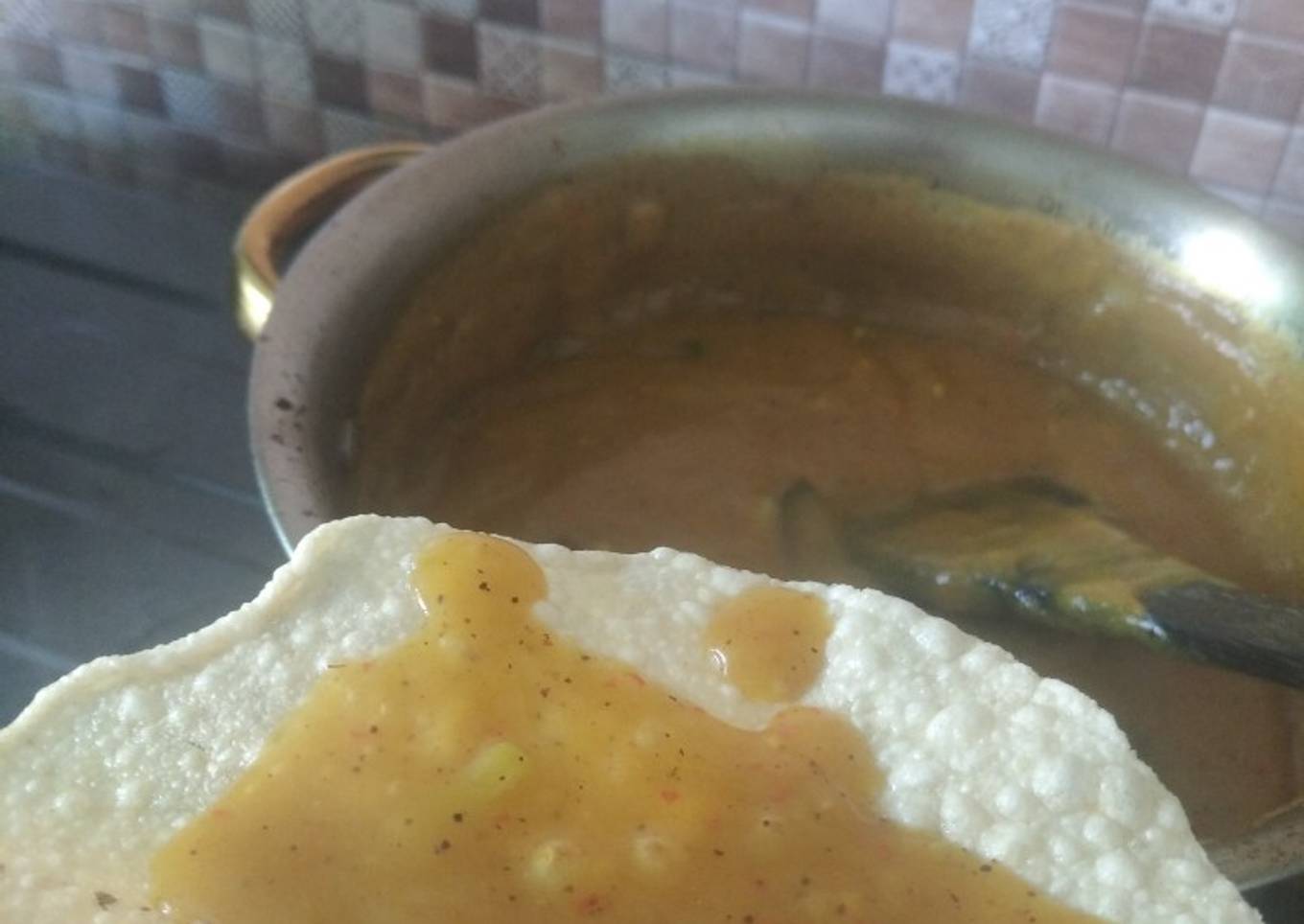 Opak+kuah sate padang