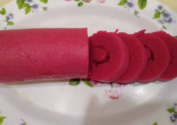 Bolu gulung stroberry