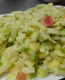 Ensalada fresca de pepino, manzana y tomate verde🍏🧅🍅🥒🥙🥗